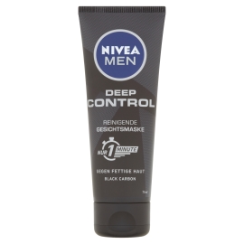 Nivea Men Deep Control čistiaca pleťová maska s čiernym uhlím 75ml