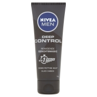 Nivea Men Deep Control čistiaca pleťová maska s čiernym uhlím 75ml - cena, porovnanie