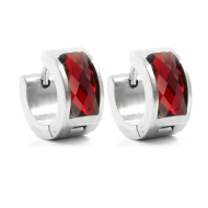 brunoshop.cz Náušnice KRÚŽKY RED S0032 - cena, porovnanie