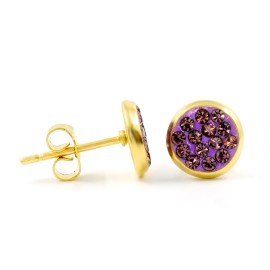 brunoshop.cz Kôstky s kamienkami PURPLE GOLD S3864