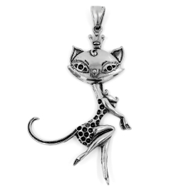 brunoshop.cz Prívesok MAČKA z chirurgickej ocele S1275