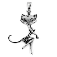 brunoshop.cz Prívesok MAČKA z chirurgickej ocele S1275 - cena, porovnanie