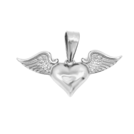 brunoshop.cz Prívesok SRDCE S KRÍDLAMI S2034