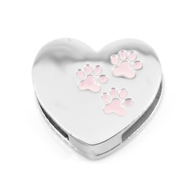 brunoshop.cz Prívesok HEART PAWS PINK S3583