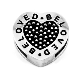 brunoshop.cz Prívesok BELOVED HEART BLACK S3596