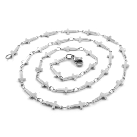 brunoshop.cz Retiazka s KRÍŽKY 50/0,5 cm S1480