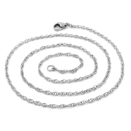 brunoshop.cz Jemná PREPLETANÁ retiazka 51/0,2 cm S2779 - cena, porovnanie