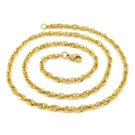 brunoshop.cz PREPLETANÁ retiazka GOLD 50/0,3 cm S2304