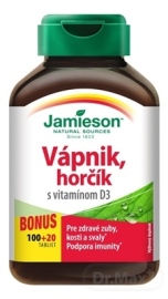 Jamieson Vápnik horčík s vitamínom D3 120tbl