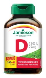 Jamieson Vitamín D3 1000IU 240tbl