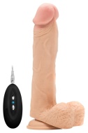 Realrock Vibrating Realistic Cock 9" with Scrotum - cena, porovnanie