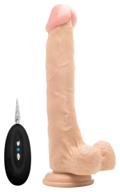 Realrock Vibrating Realistic Cock 10" with Scrotum