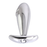 Kiotos Steel Handle Buttplug Penis with Clear Gem - cena, porovnanie