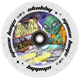 Chubby Wheels Spaceboys Pro Scooter Wheel 110mm Alien White
