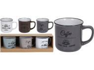 Orion Hrnček COFFEE keramický 3ks 330ml - cena, porovnanie