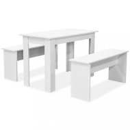 vidaXL Jedálenský stôl s lavicami - cena, porovnanie