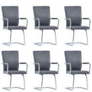 vidaXL Jedálenská stolička 6 ks umelá koža / kov - cena, porovnanie
