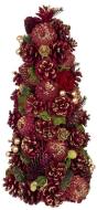 MagicHome Stromček prírodný červeno-zlatý, 40 cm - cena, porovnanie
