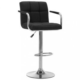 vidaXL Barová stolička látka / chróm 283415