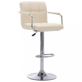 vidaXL Barová stolička látka / chróm 283411