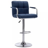 vidaXL Barová stolička látka / chróm 283413 - cena, porovnanie