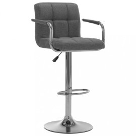 vidaXL Barová stolička látka / chróm 283409