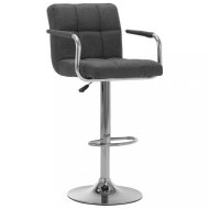 vidaXL Barová stolička látka / chróm 283410 - cena, porovnanie