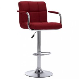 vidaXL Barová stolička látka / chróm 283417