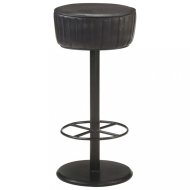 vidaXL Barová stolička pravá koža / oceľ 321872 - cena, porovnanie