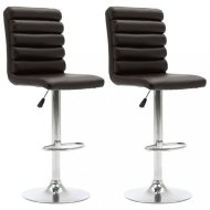 vidaXL Barové stoličky 2 ks umelá koža / chróm 283521 - cena, porovnanie