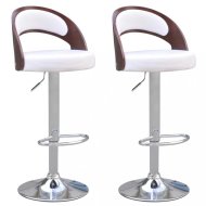 vidaXL Barové stoličky 2 ks umelá koža / drevo / kov 242201 - cena, porovnanie