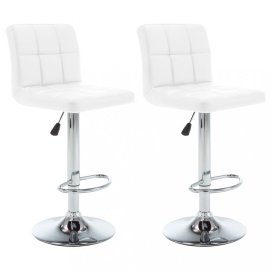 vidaXL Barové stoličky 2 ks umelá koža / kov 323633