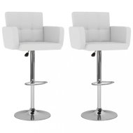 vidaXL Barové stoličky 2 ks umelá koža / kov 323653 - cena, porovnanie