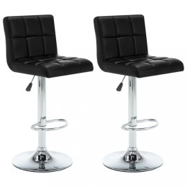 vidaXL Barové stoličky 2 ks umelá koža / kov 323634