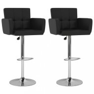vidaXL Barové stoličky 2 ks umelá koža / kov 323654 - cena, porovnanie