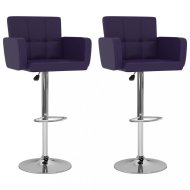 vidaXL Barové stoličky 2 ks umelá koža / kov 323661 - cena, porovnanie