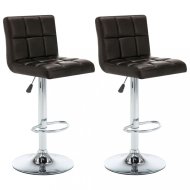 vidaXL Barové stoličky 2 ks umelá koža / kov 323636 - cena, porovnanie