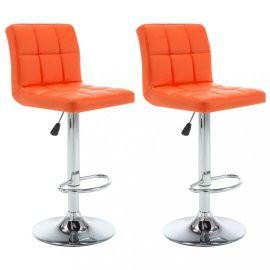 vidaXL Barové stoličky 2 ks umelá koža / kov 323640