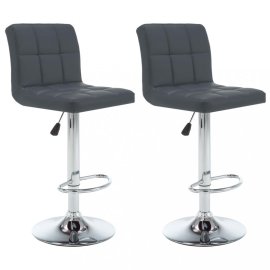 vidaXL Barové stoličky 2 ks umelá koža / kov 323638