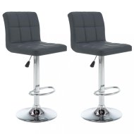 vidaXL Barové stoličky 2 ks umelá koža / kov 323638 - cena, porovnanie