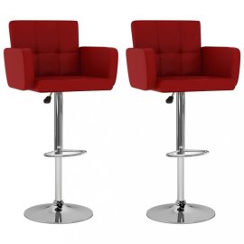 vidaXL Barové stoličky 2 ks umelá koža / kov 323659