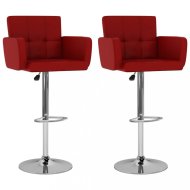 vidaXL Barové stoličky 2 ks umelá koža / kov 323659 - cena, porovnanie