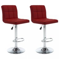vidaXL Barové stoličky 2 ks umelá koža / kov 323639 - cena, porovnanie