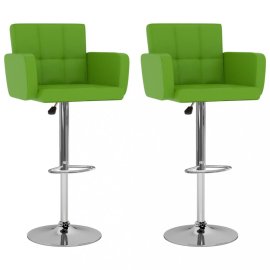 vidaXL Barové stoličky 2 ks umelá koža / kov 323662