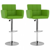 vidaXL Barové stoličky 2 ks umelá koža / kov 323662 - cena, porovnanie