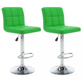 vidaXL Barové stoličky 2 ks umelá koža / kov 323642