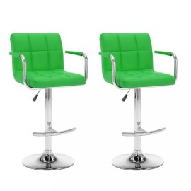 vidaXL Barové stoličky 2 ks umelá koža / kov 323632