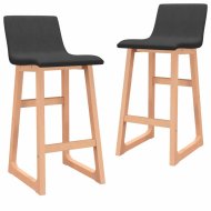 vidaXL Barové stoličky 2 ks látka / buk 289403 - cena, porovnanie