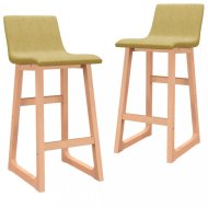 vidaXL Barové stoličky 2 ks látka / buk 289404 - cena, porovnanie
