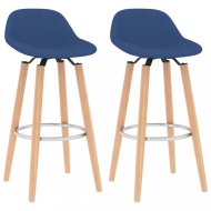 vidaXL Barové stoličky 2 ks látka / buk 289381 - cena, porovnanie